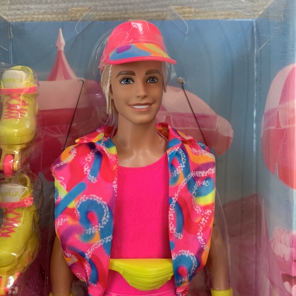 Barbie the Movie Collectible Ken Doll In Inline Skating Outfit Ryan Gosling New - Picture 2 of 6